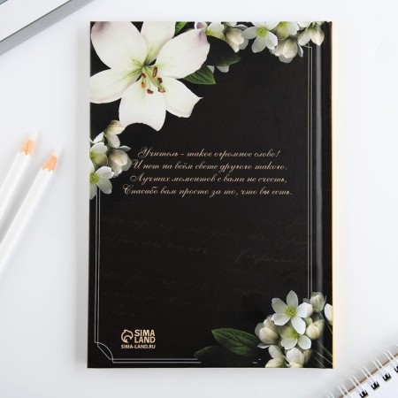 Diary A5, 80 liters, a solid cover "Diary of a Golden Teacher"-4
