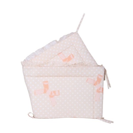 A set of sides in a crib with a canopy "Bear Vintage"-4