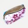Lightning cosmetic bag, white/purple color