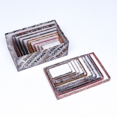 A set of boxes 10 in 1 "newspaper", 30.5 x 20 x 13 - 12 x 6.5 x 4 cm-5