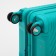 Middle suitcase 24 ", lightning department, code castle, 4 wheels, turquoise color