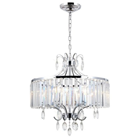 Suspended chandelier Citilux "Inga" CL335181, 59x58x120 cm, 8x60W, e14, gray color