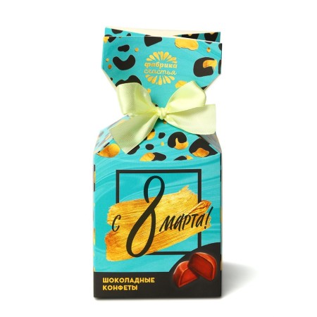 Chocolate sweets "since March 8", in a box-confet, 150 g.