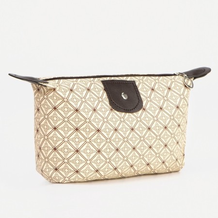 Lightning cosmetic bag, beige color