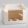 Confectionery folding box for 6 cupcakes, white 23.5 x 16 x 14 cm