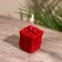 Candle "Box with a bow" 3.5x3.5x4 cm, soy wax