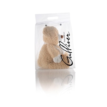 Soft toy Gulliver Bear "curly" beige color, 40 cm-2