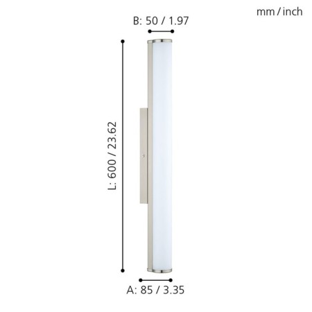 Calnova lamp 16W Led Nickel 60x60x5cm-2