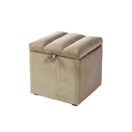 Puf Oslo Mini, 400x400x410, velor light brown