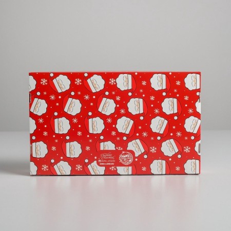 Box for eclairs with inserts - 5 pcs “Happy New Year!”, 25.2 x 15 x 7 cm, New Year-7