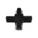 Connector for the Volpe, Q122, G41, X-shaped, single-phase, black