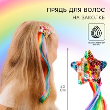 A strand for hair on a hairpin 