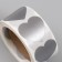 Sticker Paper "Silver Heart" Scretch-layer d = 2.5 cm 300 pcs in roll