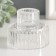 Glass "Cake" double-sided transparent d-2 and 5 cm 6.2x6.2x5 cm