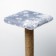 Clawing "shelf" with a stand, 30 x 30 x 40 cm, jute, gray with paws