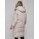 Coat insulated winter female, size 44, color light gray