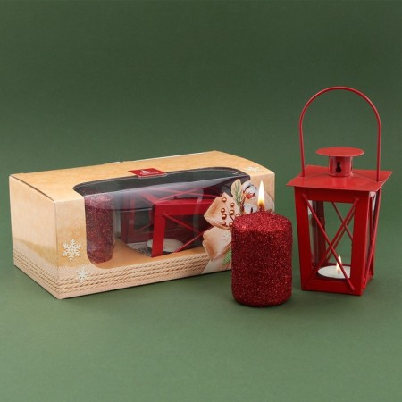 New Year's gift set of a candle-canine and a new year candidate