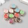 Beads for creativity plastic "Karamel Bright middle" Mix set 10 pcs 1.4x1.1 cm 781244