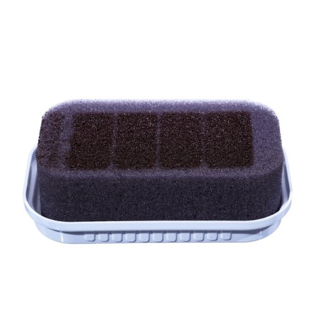 Smooth skin sponge stroke, "standard" brown-2