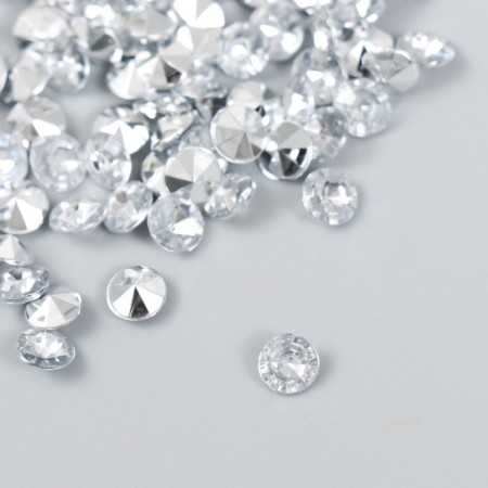 Decor for creativity in the bottle "Rhinestones. Transparent" set 250 pcs d = 0.6 cm 4x3x3 cm-1