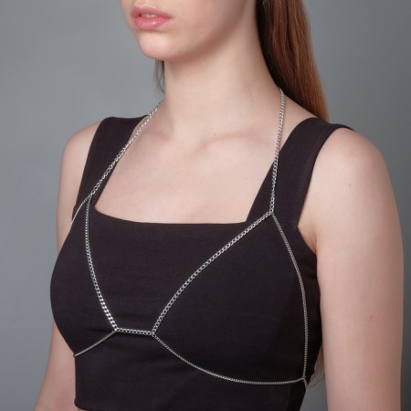 Bikini gatepee chain, silver color