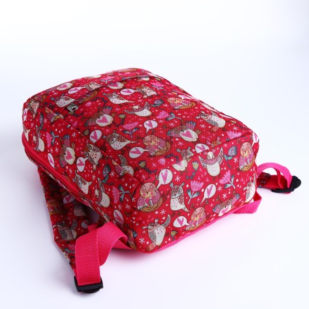 Baby backpack on lightning, 2 outer pockets, pink color-2