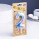 Candle in the cake on the spray "Zvezdopad", the number 2, 9 cm, giant