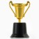 063V Cup, award figure, gold, plastic stand, 14.5 x 9 x 7.1 cm.
