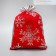 Bag gift plush “Santa Claus bag”, snowflakes, embossing, 16 x 24 cm +/- 1.5 cm, New Year