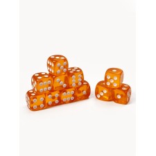 Кости игральные, 1.6 х 1.6 см, набор 50 шт, желтые
