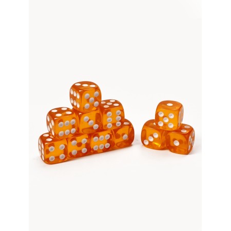 Playing bones, 1.6 x 1.6 cm, set 50 pcs, yellow
