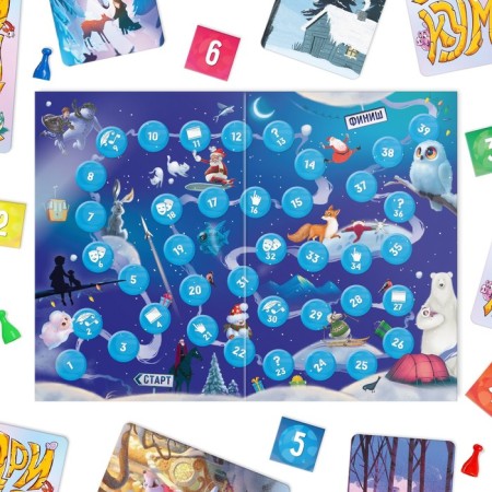 New Year's board game "New Year: Drimimkum", 96 cards, 8+-2