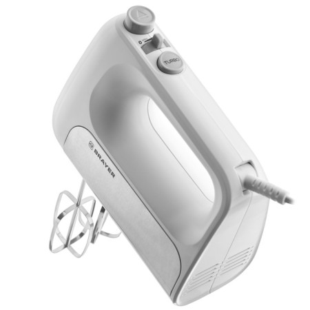 Mixer Brayer 1303br, manual, 500 watts, 5 speeds, white-silver-1