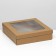 The box is folding, the lid is, with a window, craft, 30 x 30 x 8 cm