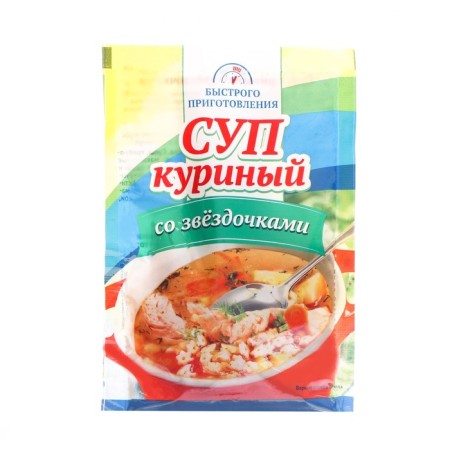 Chicken soup with stars "Economy", 50g