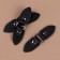 Cleaner fastener, with a button, 10.5 × 2.6 cm, 3 pcs, black color