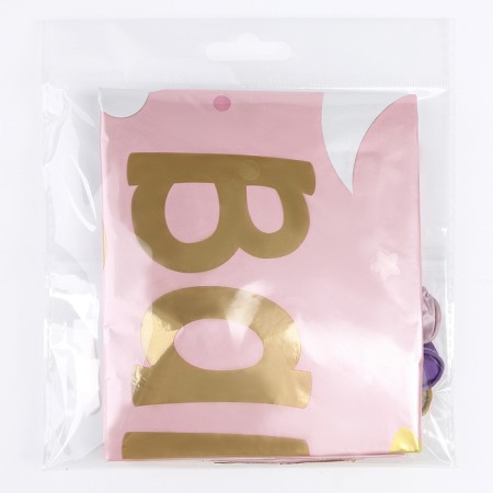 A set of balls "Baby Girl", latex, foil, 10 pcs.-2