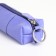 Pocket Key with lightning, textura, length 12.5 cm, ring, lilac color