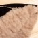 Bath cap from the "premium" sheepskino straight seam, brown