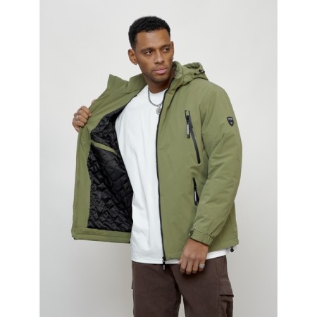 Male spring jacket, size 50, green color-8
