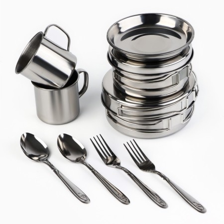 A set of dishes for the picnic "Courage and courage", 12 items-3