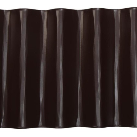 Fencing for the flowerbed, 110 × 24 cm, brown, "wave", Greengo-3