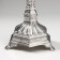 Summary metal per 1 candle "Pattern" silver 19.8x8x8 cm