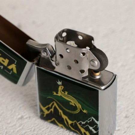 Gasoline lighter "Iskra of the Urals", 5.5 x 3.5 cm-2