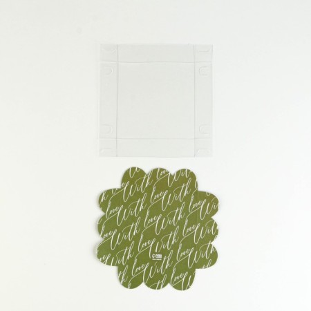 Cookie box, confectionery packaging with PVC lid, "bee", 10.5 x 10.5 x 3 cm-5