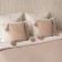 Decorative pillowcase "Shifu", size 40x40 cm, beige color