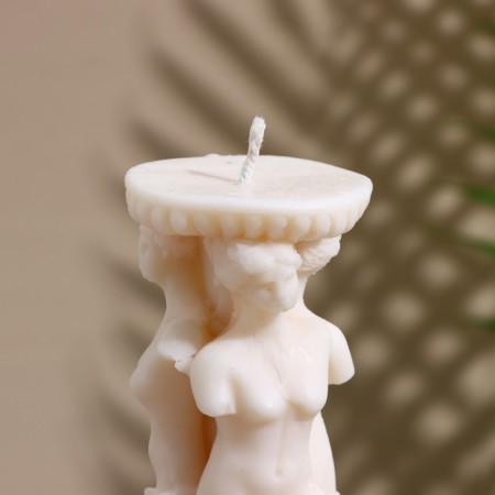 Candle "Aphrodite" 8x8x15 cm, soy wax-2