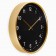 Wall clock, series: classic, smooth move, d-30.5 cm, gold
