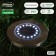 Garden lamp on a sunny battery, 11.5 × 13 × 11.5 cm, 16 LED, white glow