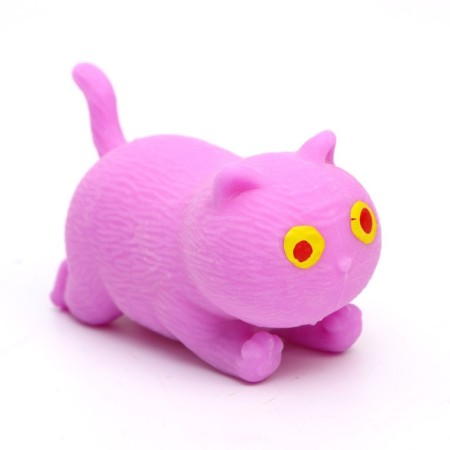 Мялка «Котик» с пастой, цвета МИКС-1